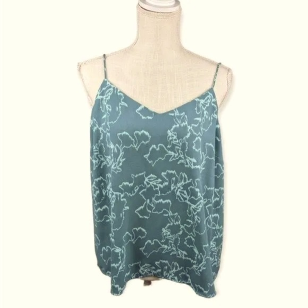 Med Nine West Nature‎ Abstract Print Camisole Spaghetti Strap Tank Top